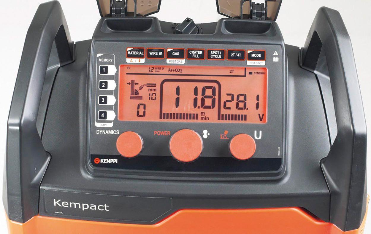 P2206GX  Kemppi Kempact RA 251A, 250A 1 Phase 230v Mig Welder, with Flexlite GX 253G 5.0m Torch